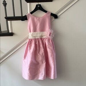 Elegant Pink Sleeveless Girl’s Dress for wedding, formal occasion